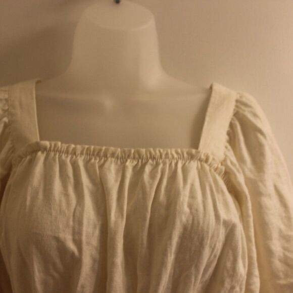 FOREVER 21Ivory  Blouse Women Size M Medium - Picture 7 of 10